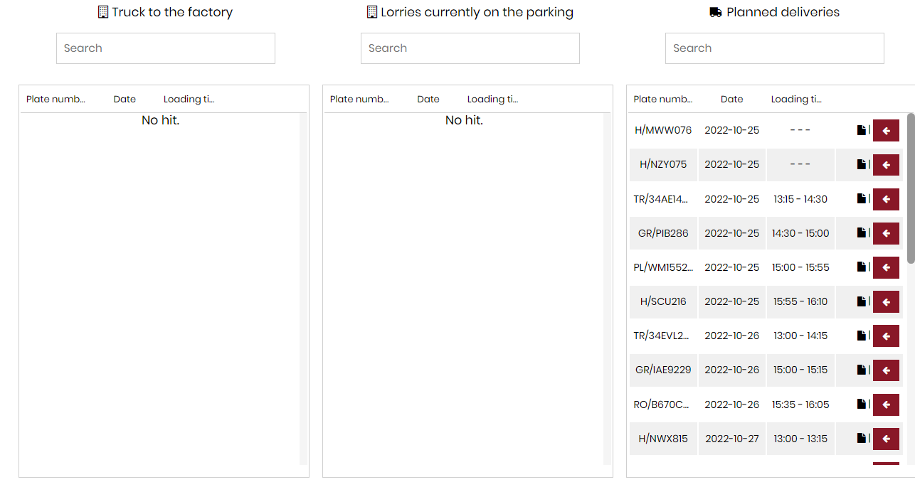 Modul registrace vozidel<br> třístupňový